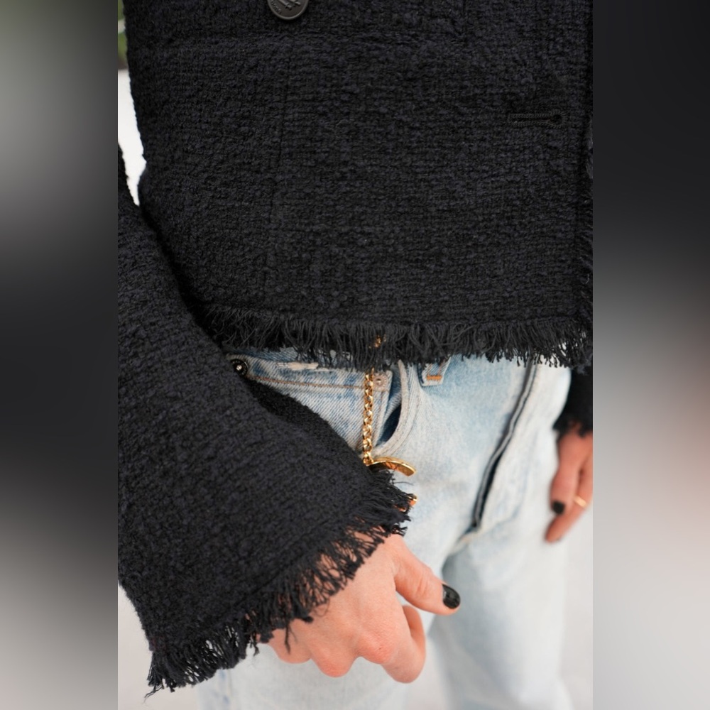 Rag & Bone Carmen Fringe Wool Jacket - Picture 3 of 5
